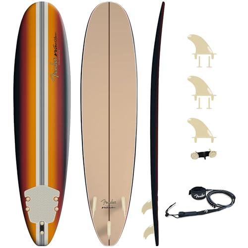 Wavestorm Fender x Wavestorm Collaboration 8ft Surfboard - Foam Constructed with Accessories